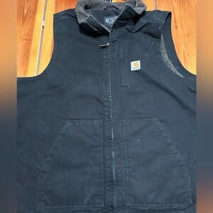 Carhartt Men’s Sherpa-Lined mock neck Vest black